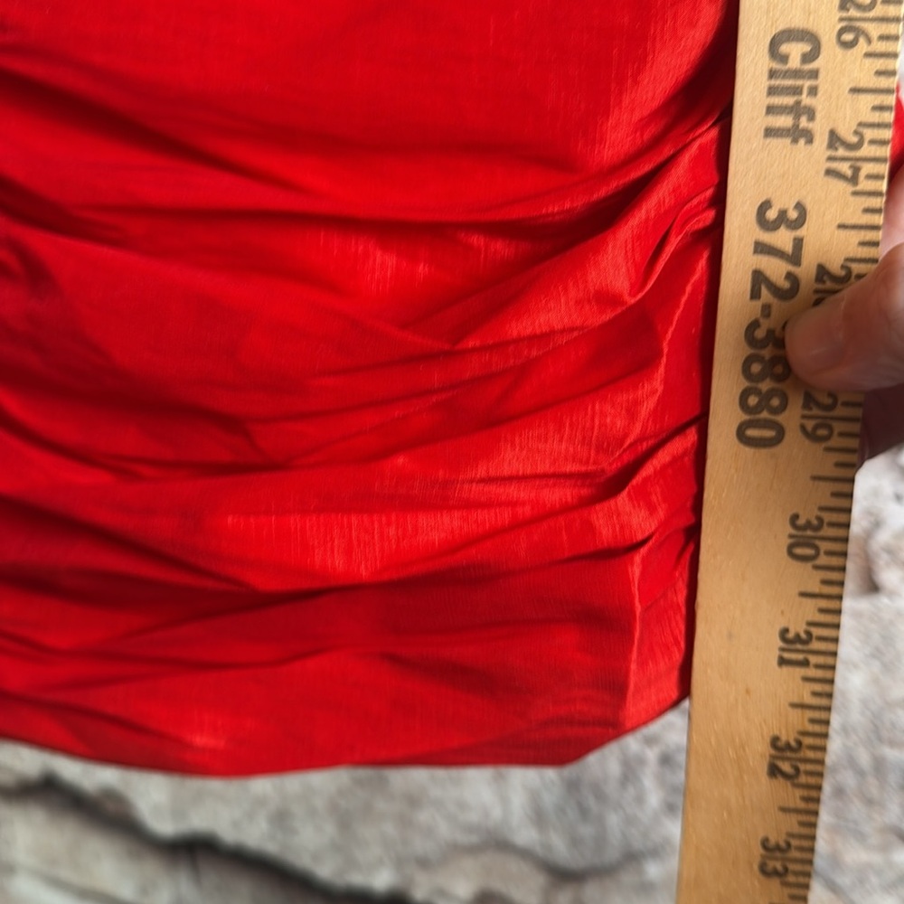 Fiesta Strapless Red Dress large C8 - Picture 5 of 5